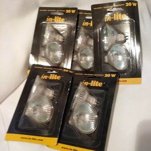 in lite 20 watt Halogene light bulbs